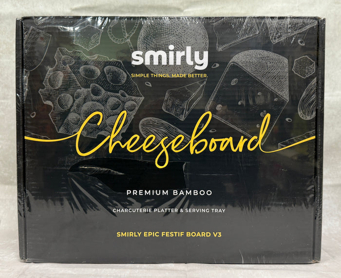 Smirly Epic Festif Board V3 Premium Bamboo Cheese Board Charcuterie Platter - NEW!
