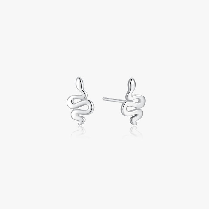 Snake Stud in Silver - Flaire & Co.