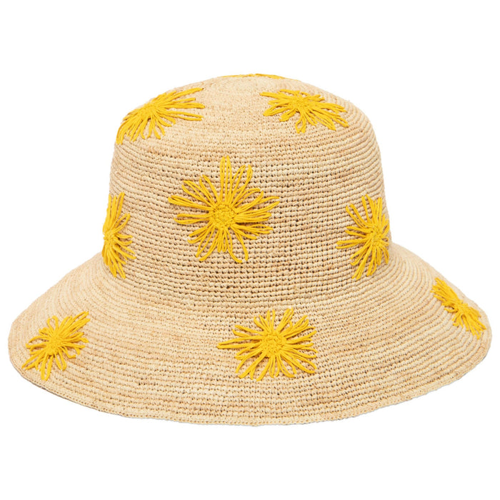 Sol Crochet Bucket w/ Flowers