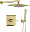 SoooHot Brushed Brass Shower Set