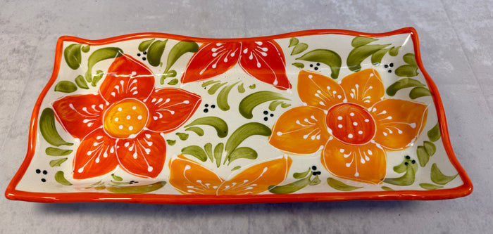 Spanish Floral Appetizer or Bread Plate