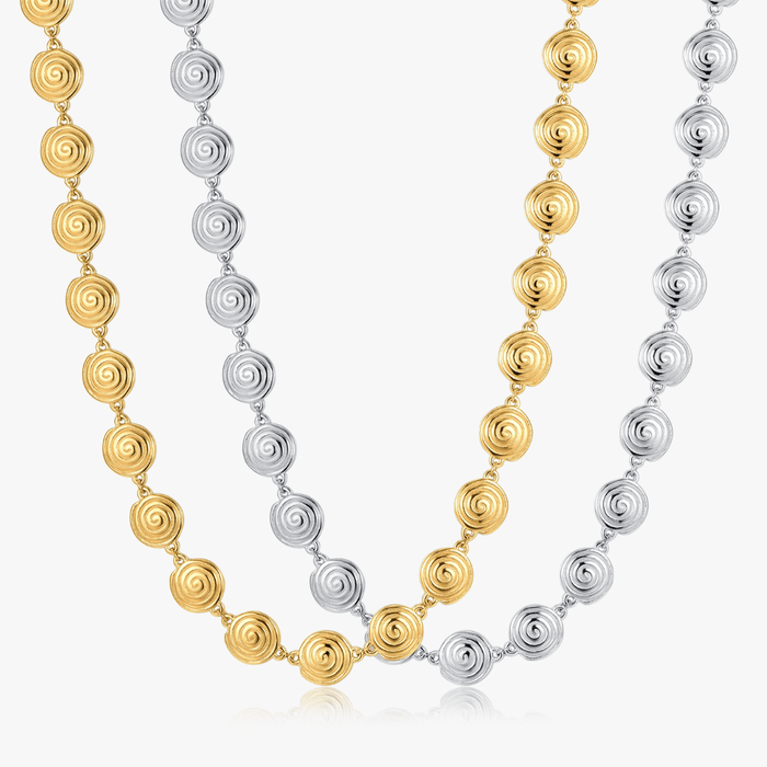 Spiral Necklace (Greek Inspired Collection) - Flaire & Co.
