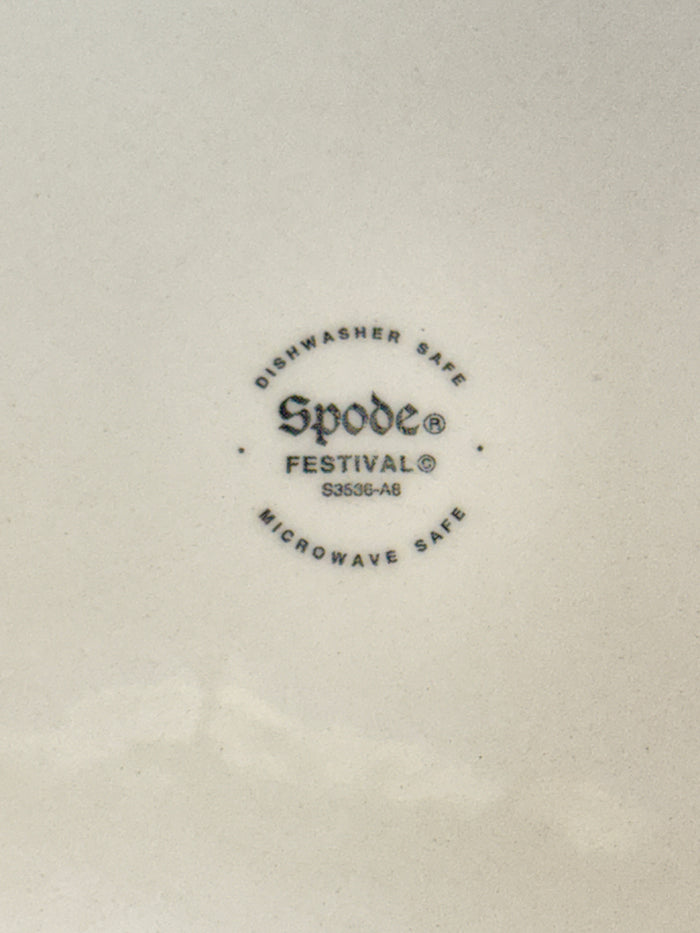 Spode 10" Round Festival Brown Turkey Shallow Serving Bowl S3536-A8