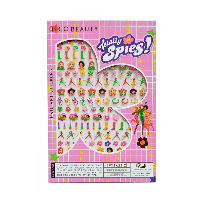 Spytastic! sheet flat lay on white background