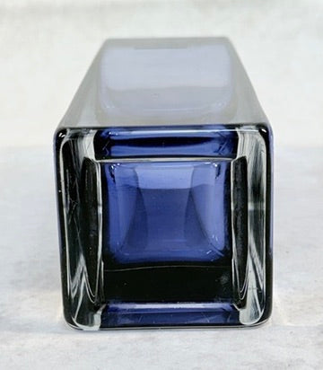 Square Column Cased Glass Vase