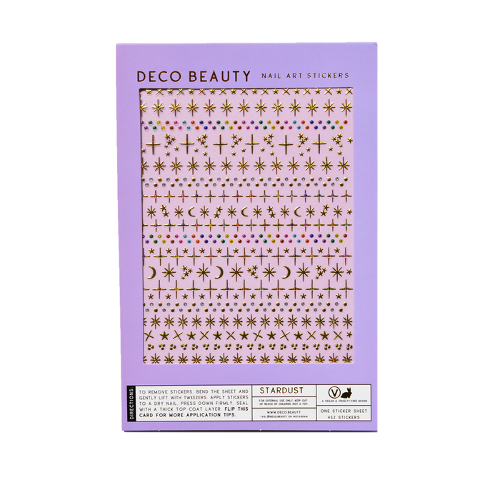 Stardust sticker sheet flatlay