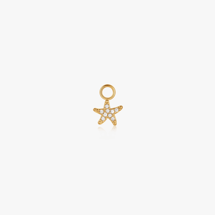 Starfish Pave Hoop Charm (Single) - Flaire & Co.