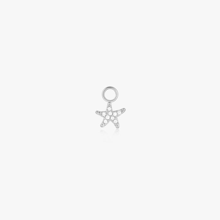 Starfish Pave Hoop Charm (Single) - Flaire & Co.