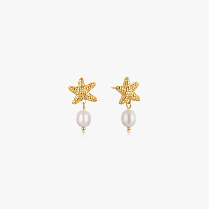 Starfish Pearl Earrings - Flaire & Co.