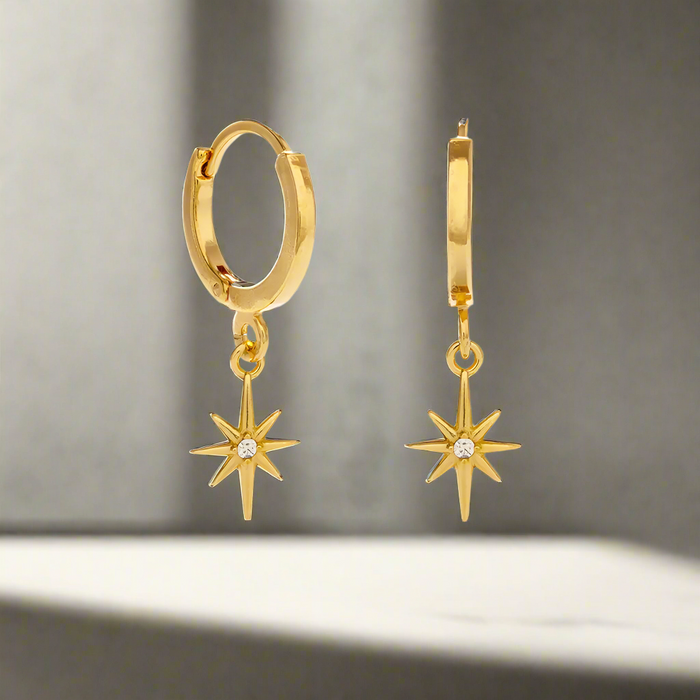 Starlight Huggie Hoop Earrings