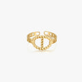 Stephanie Adjustable Gold Ring - Flaire & Co.