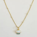Stone Shield Necklace
