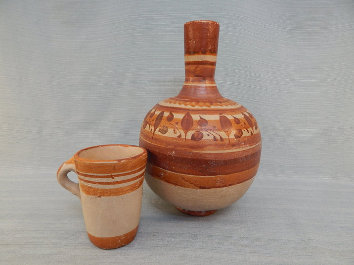 Stoneware Jug and Cup