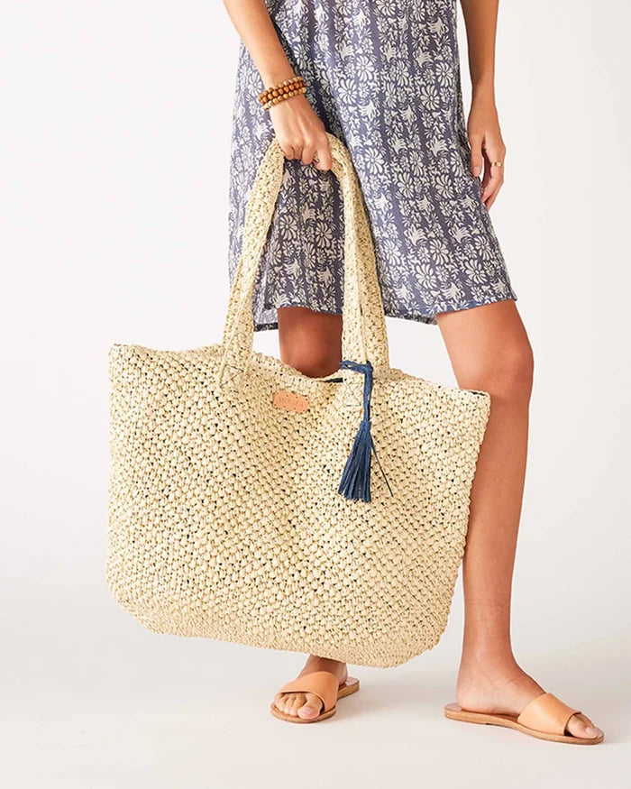 Sun Chaser Straw Large Tote
