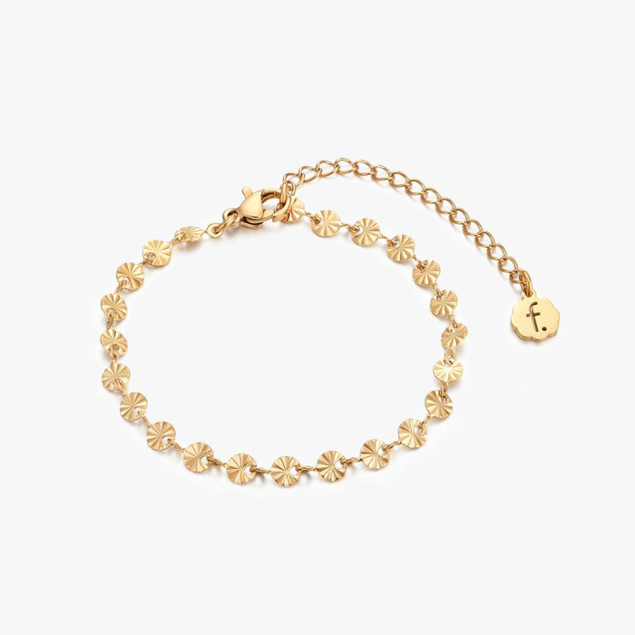 Sunburst Chain Bracelet in Gold - Flaire & Co.
