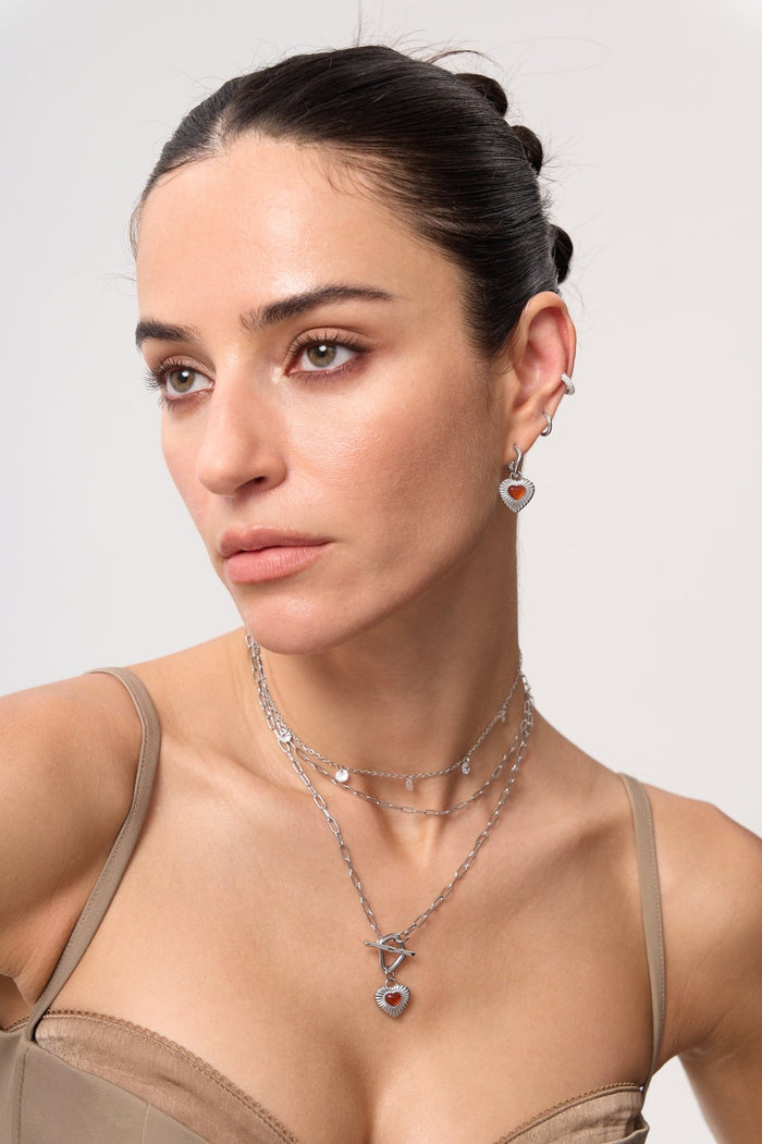 Sunburst Heart Earrings - Flaire & Co.