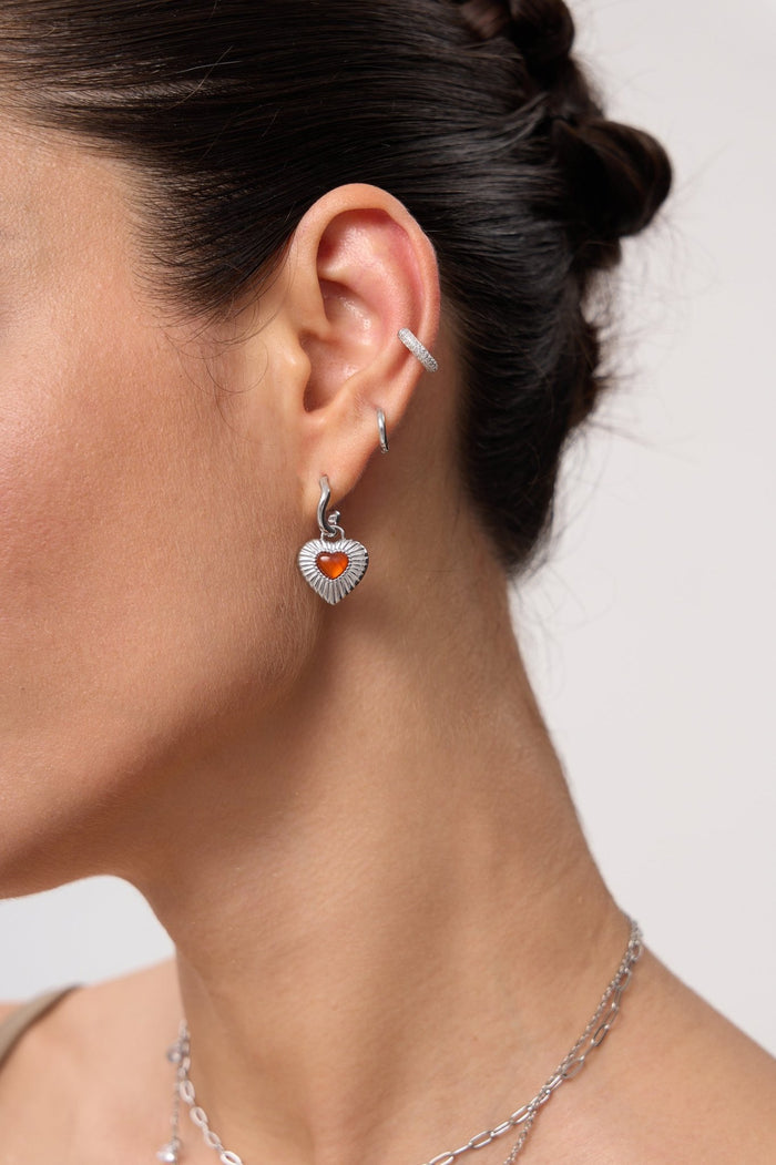 Sunburst Heart Earrings - Flaire & Co.
