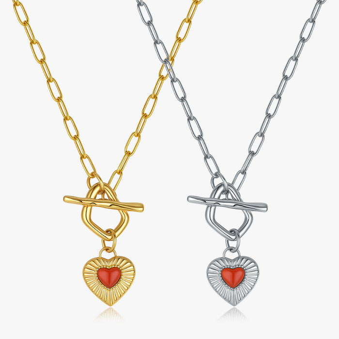 Sunburst Heart Necklace