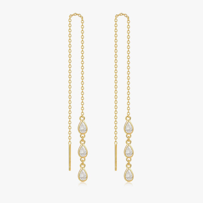 Tear Drop Long Threaders - Flaire & Co.