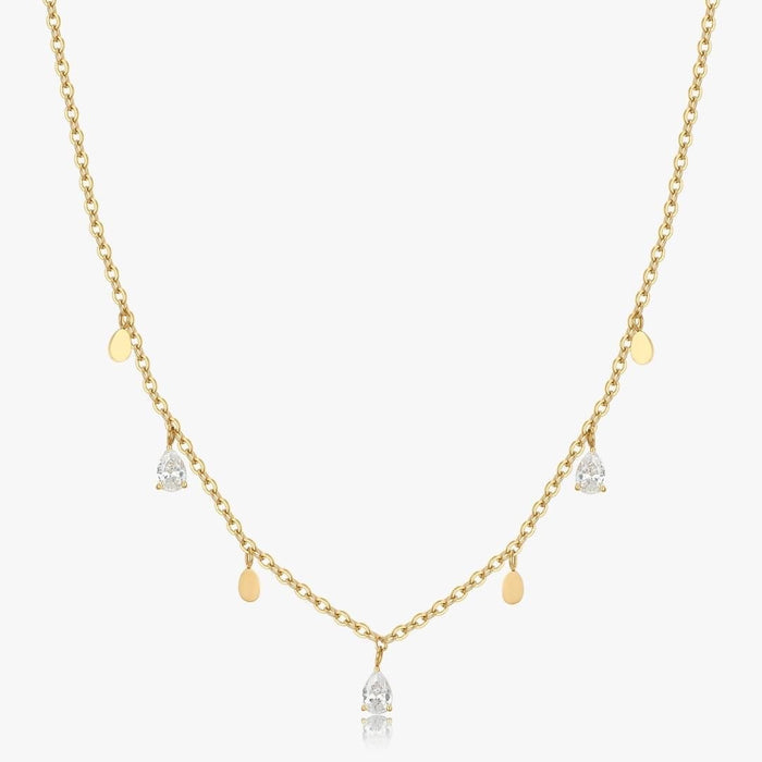 Tear Drops Necklace in Gold - Flaire & Co.