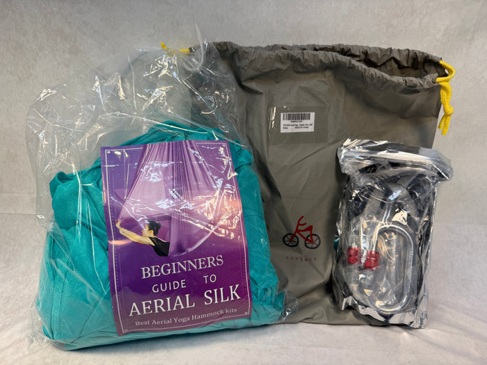 Teslang Aerial Yoga Trapeze, Turquoise, 5M x 2.8M in Gray Bag - Brand New!