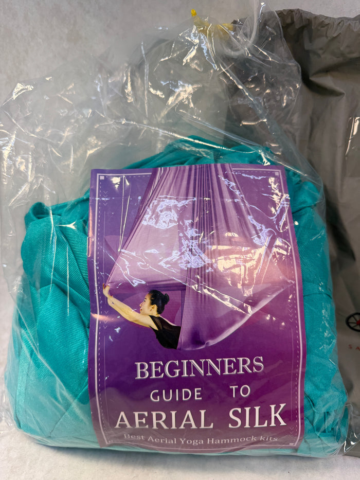 Teslang Aerial Yoga Trapeze, Turquoise, 5M x 2.8M in Gray Bag - Brand New!