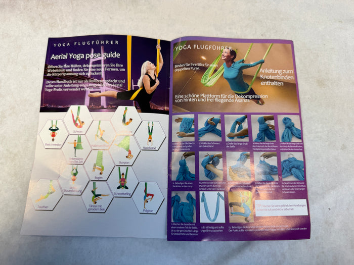 Teslang Aerial Yoga Trapeze, Turquoise, 5M x 2.8M in Gray Bag - Brand New!