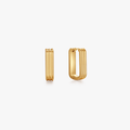Tessa Rectangle Hoops - Flaire & Co.