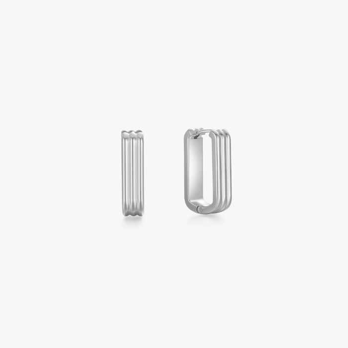Tessa Rectangle Hoops - Flaire & Co.