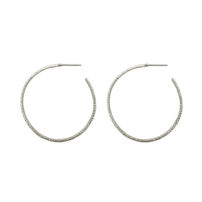 Textured Large Hoops