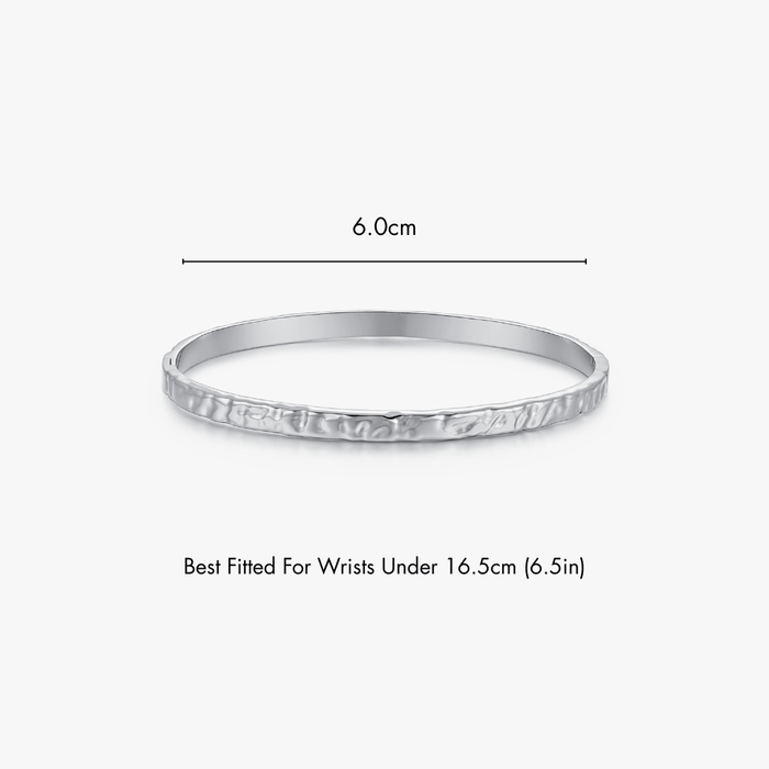 Silver / 6.0cm - Wrists 16.5cm(6.5in) & Under