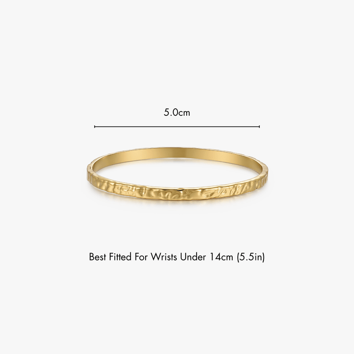 Textured Stacker Cuff Bangle - Flaire & Co.