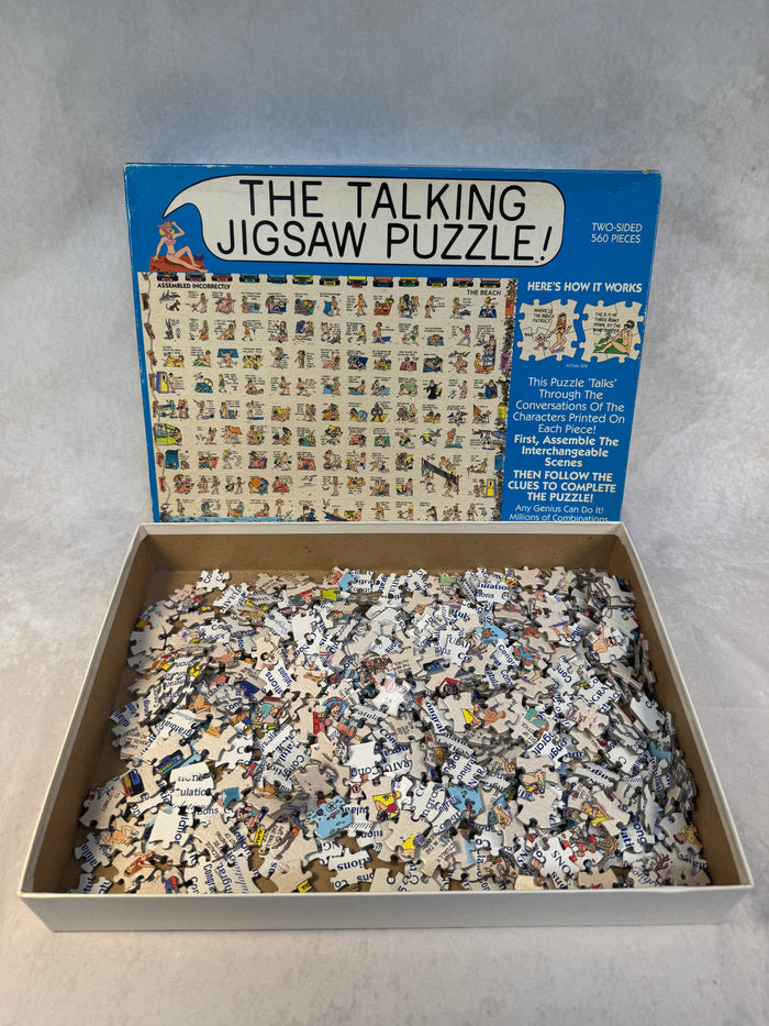 The Talking Puzzle The Beach Buffalo Games 1991 560 Piece Jigsaw Puzzle - Certified Complete!