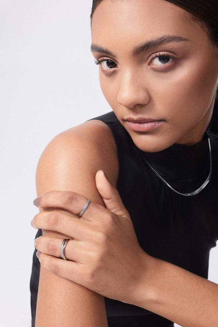 Thin Weave Ring - Flaire & Co.