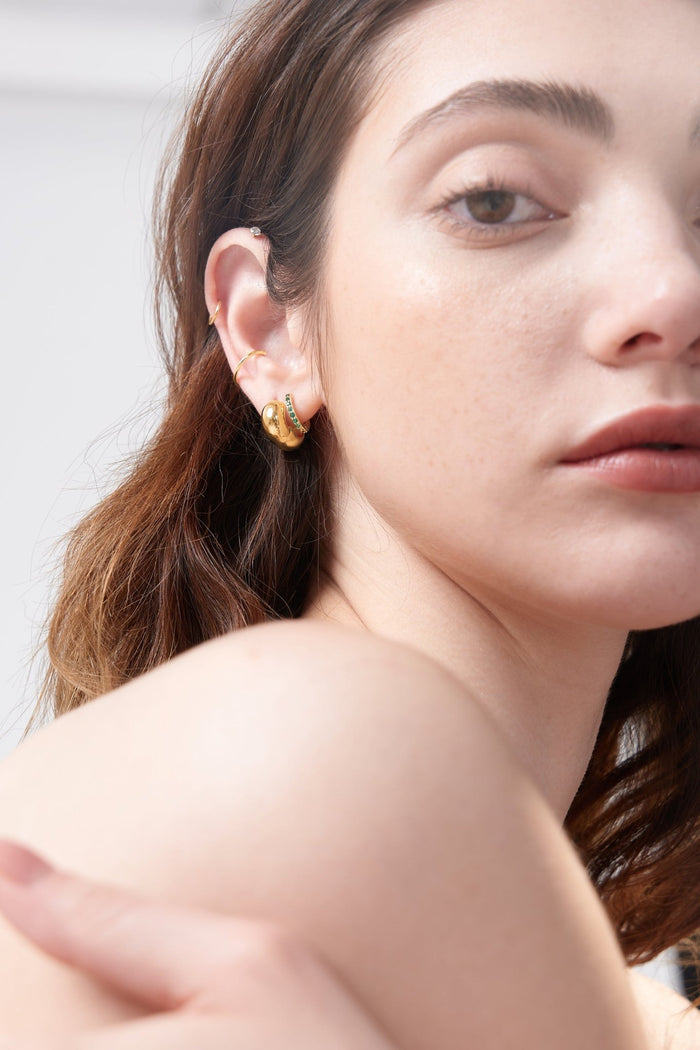 Titanium CZ Flat Back Stud - Flaire & Co.