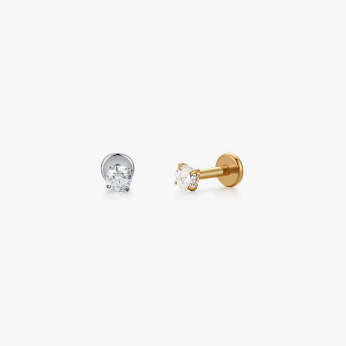 Titanium CZ Flat Back Stud - Flaire & Co.