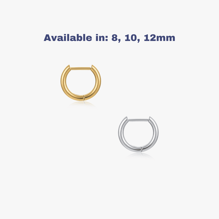 Titanium Mini Seamless Hoops (Single) - Flaire & Co.