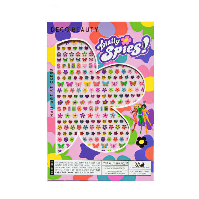 Totally Sparkly! sheet flat lay on white background