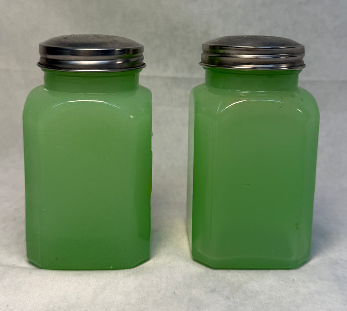 TPC Jade Glass Salt & Pepper Set