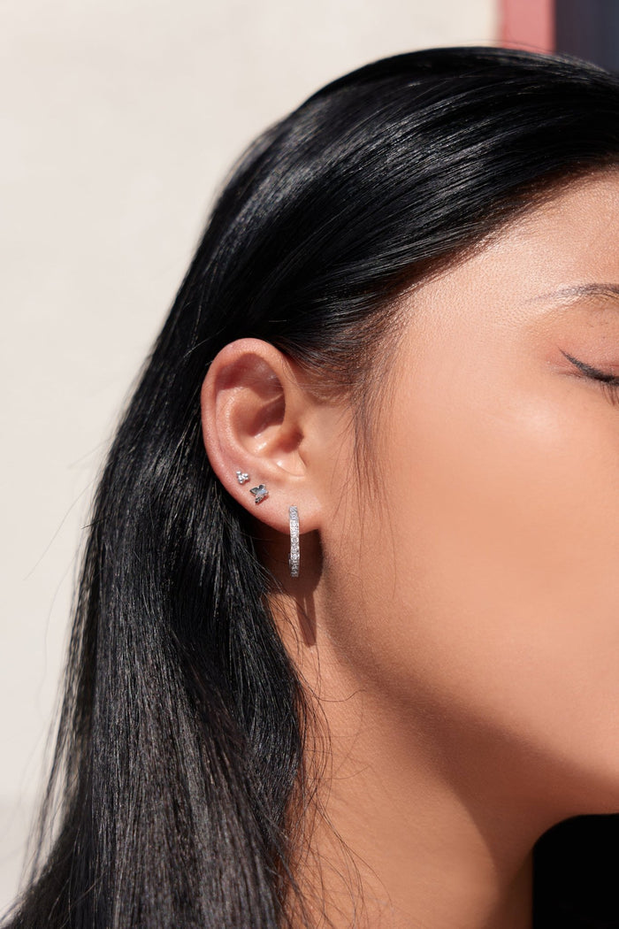 Triangle Bead Threadless Flat Back Stud - Flaire & Co.