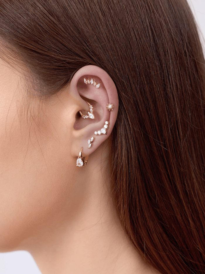 Versailles Gem Flat Back Stud (Single) - Flaire & Co.