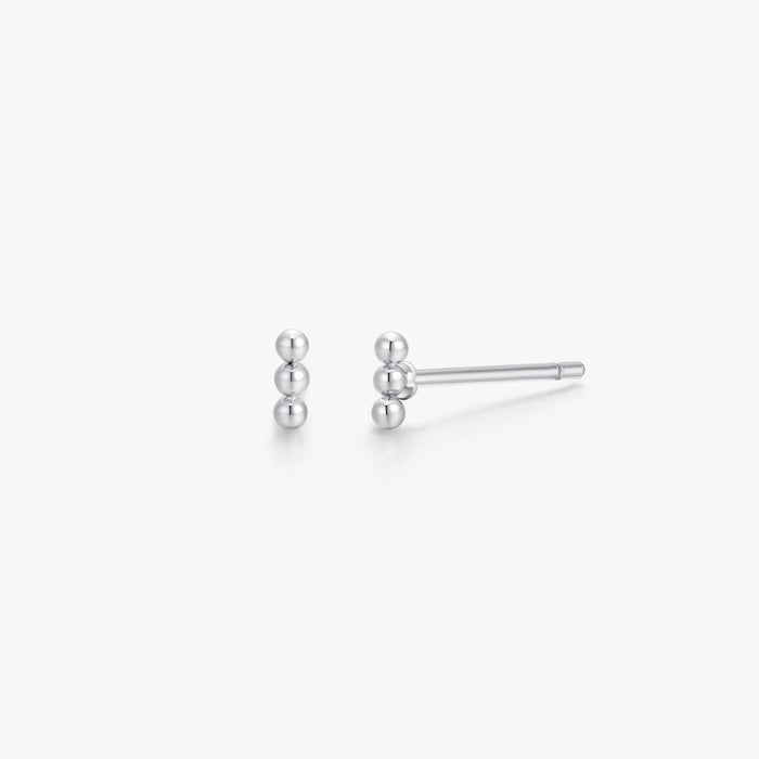 Trio Vertical Beads Studs - Flaire & Co.