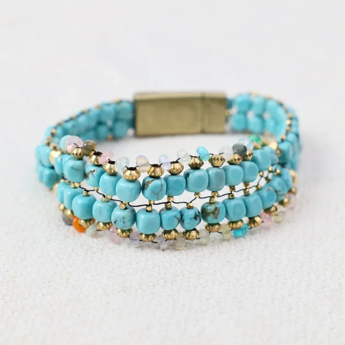 Turquoise & Opal Bracelet