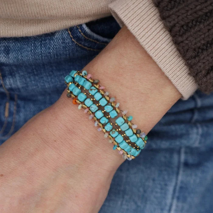 Turquoise & Opal Bracelet