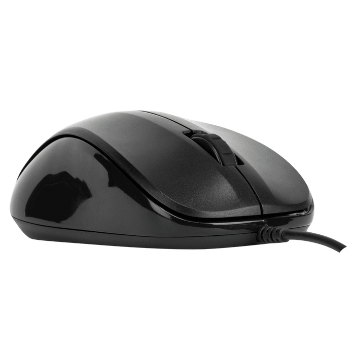 USB Optical Laptop Mouse (AMU80US) - Front Right Angle
