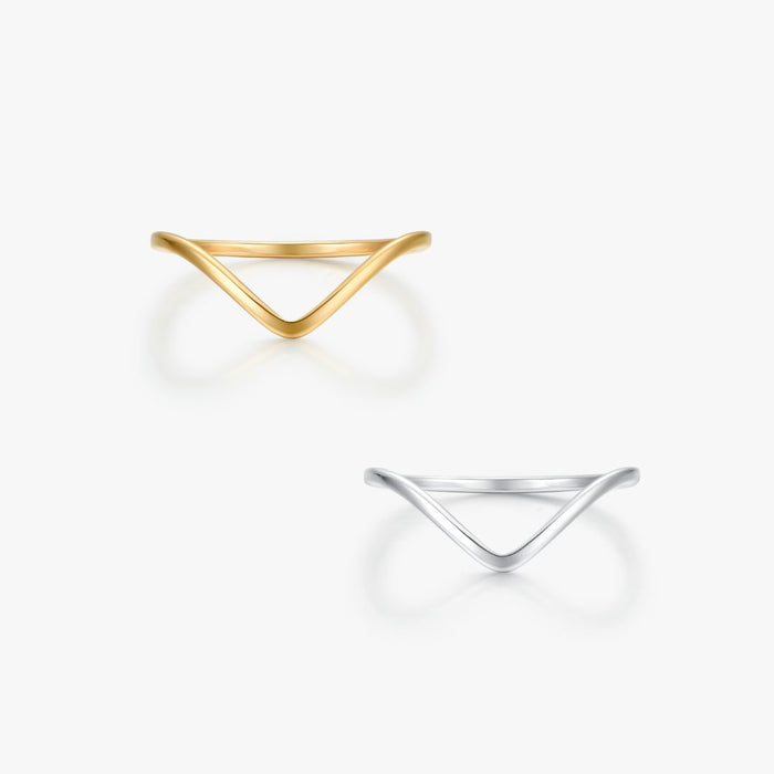 V Stacker Ring - Flaire & Co.
