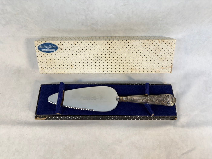 Weber and Hill Staffordshire Cake Server - Sterling with Stainless Blade