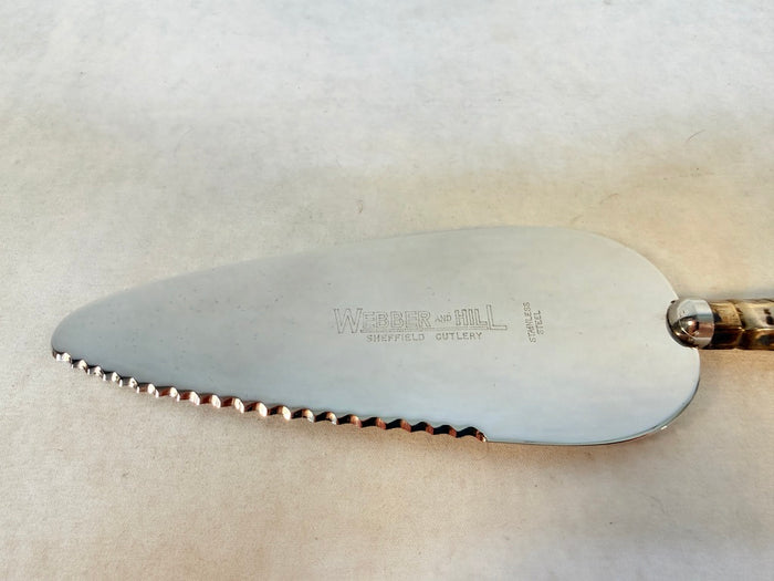 Weber and Hill Staffordshire Cake Server - Sterling with Stainless Blade