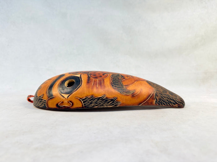 Whimsical Peruvian Gourd Mask