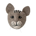 Felt animal head wall decor handmade from wool — dog design
